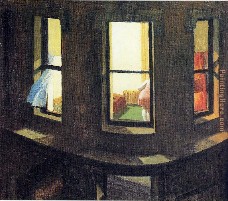 Night Windows painting - Edward Hopper Night Windows art painting